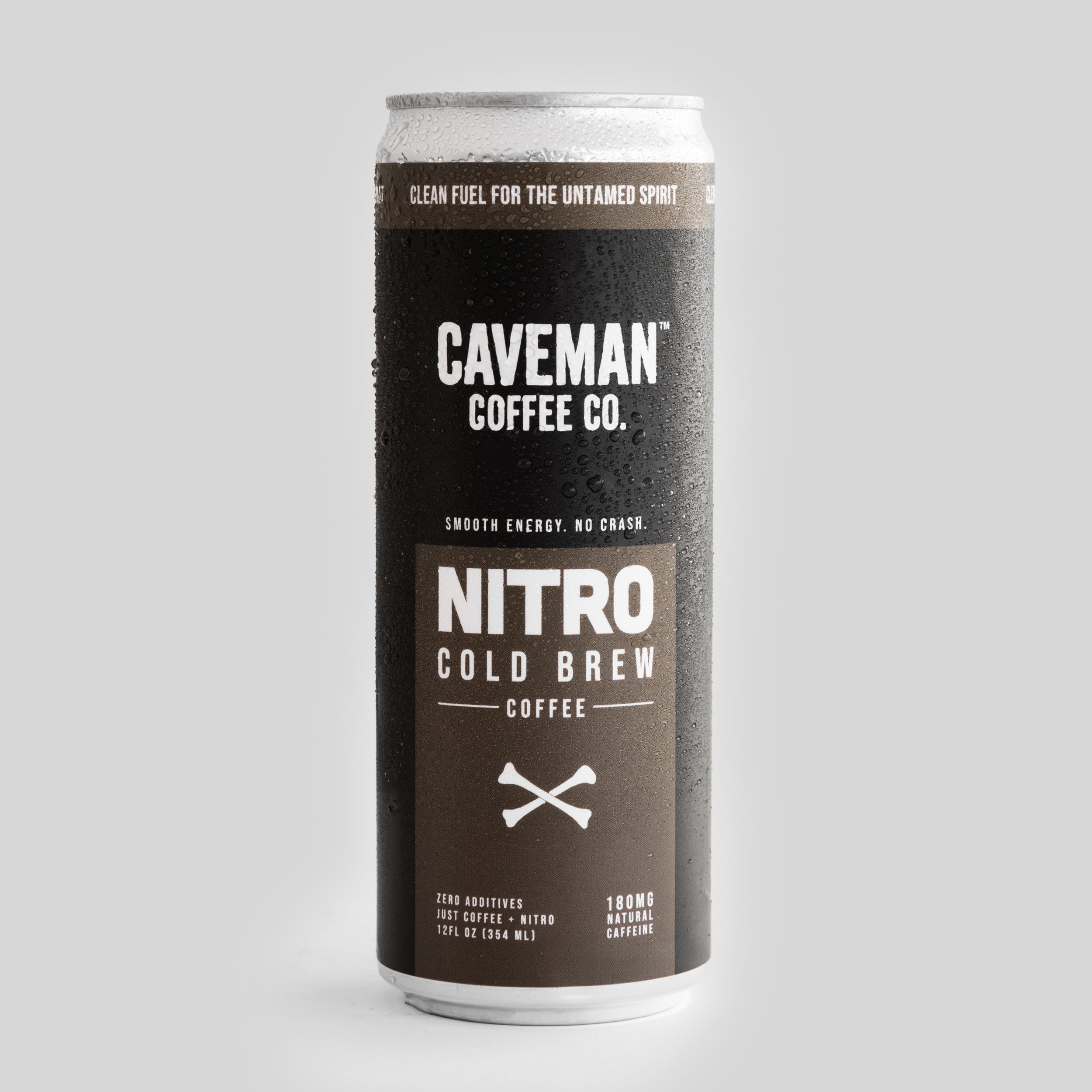 Nitro Cold Brew 12 oz. | Sold exclusively in 12 packs | Caveman Coffee