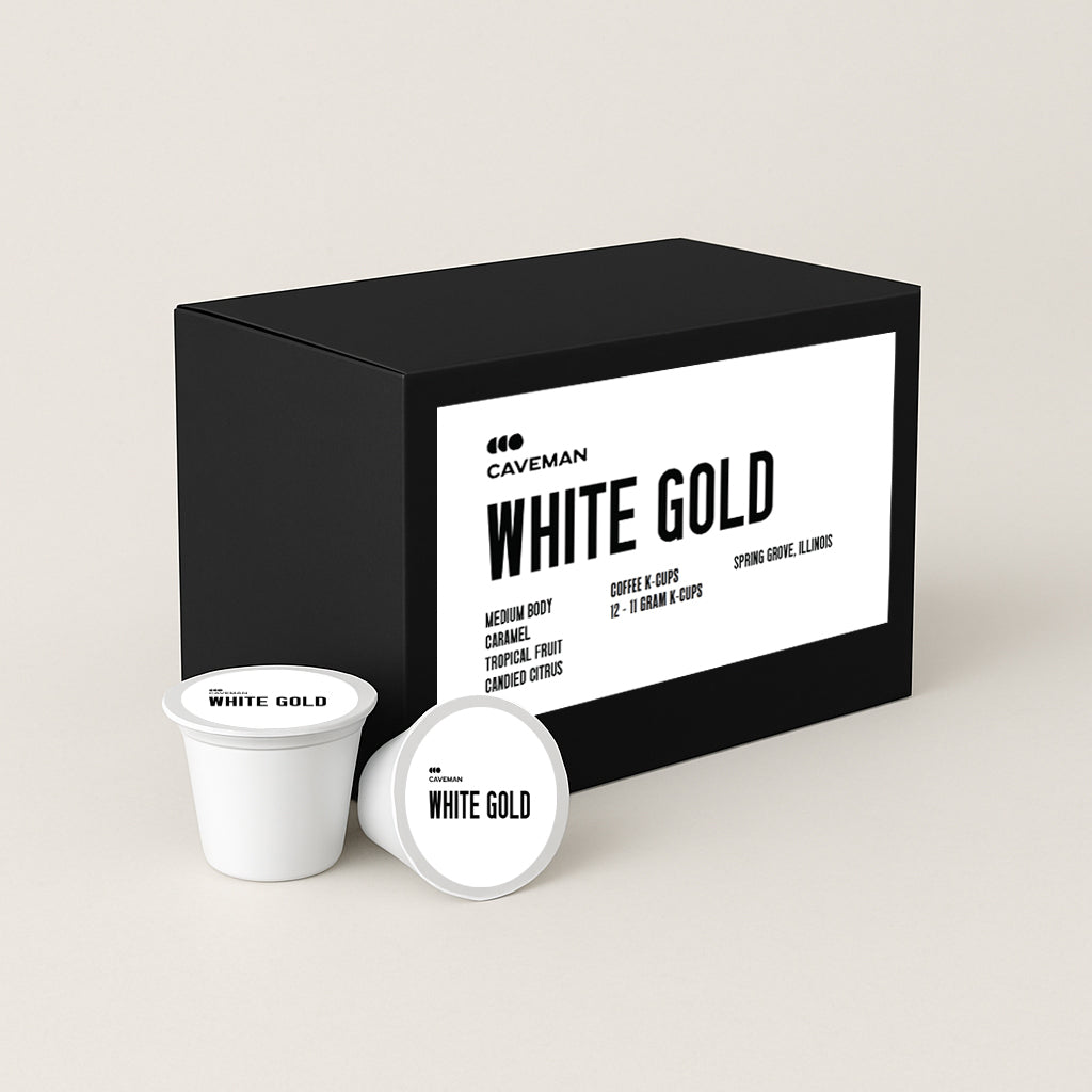 White Gold | 250g, 2lb, 5lb Bag | 100% Arabica | Caveman Coffee Co